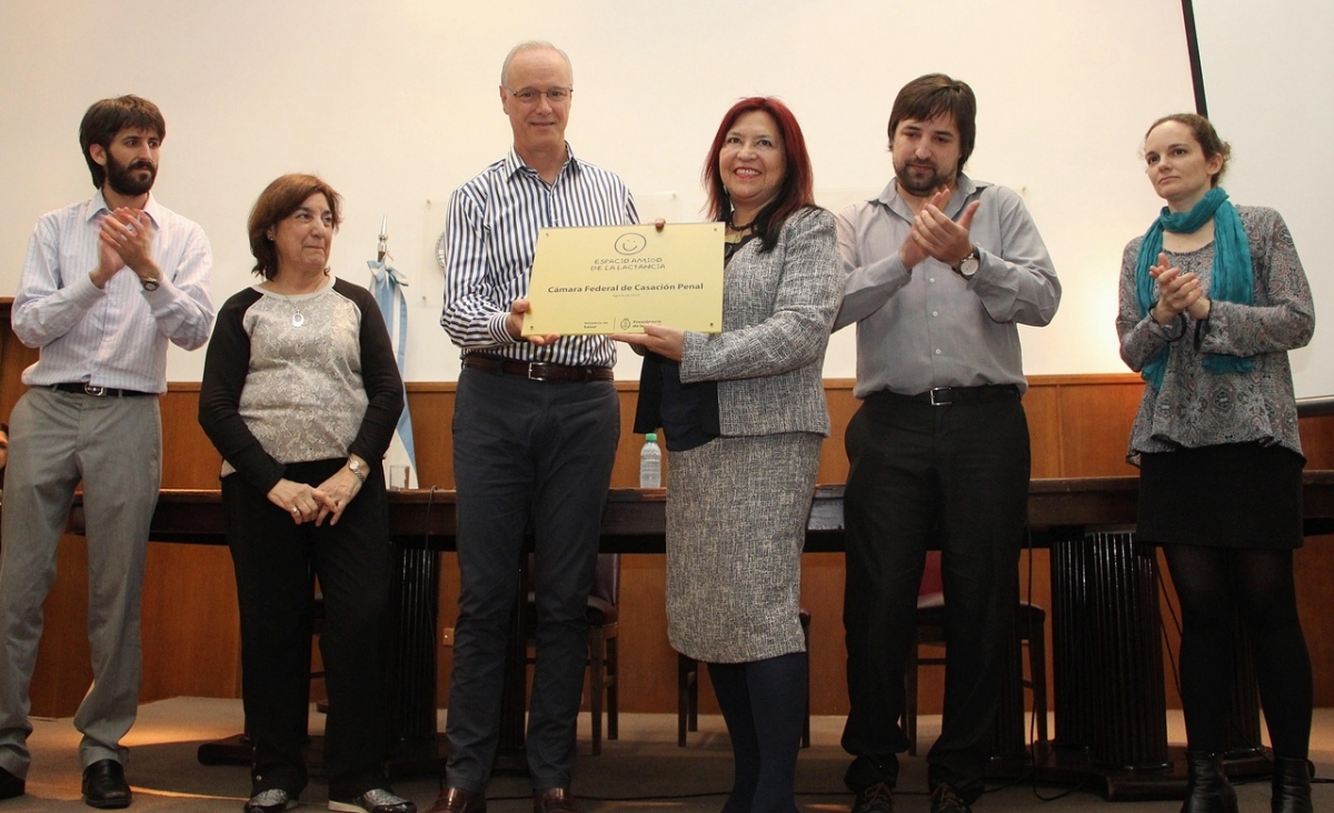 La Cmara Federal de Casacin Penal recibi un reconocimiento por su Espacio para la Lactancia