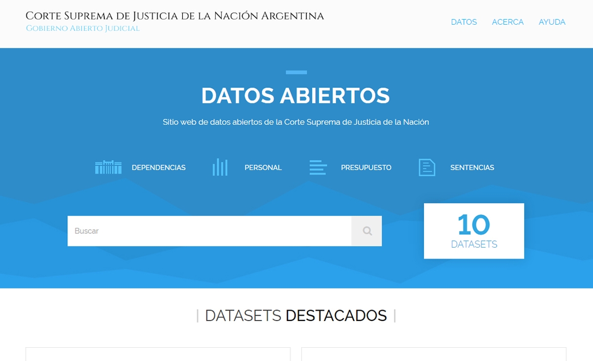 La Corte Suprema presenta su portal de datos abiertos