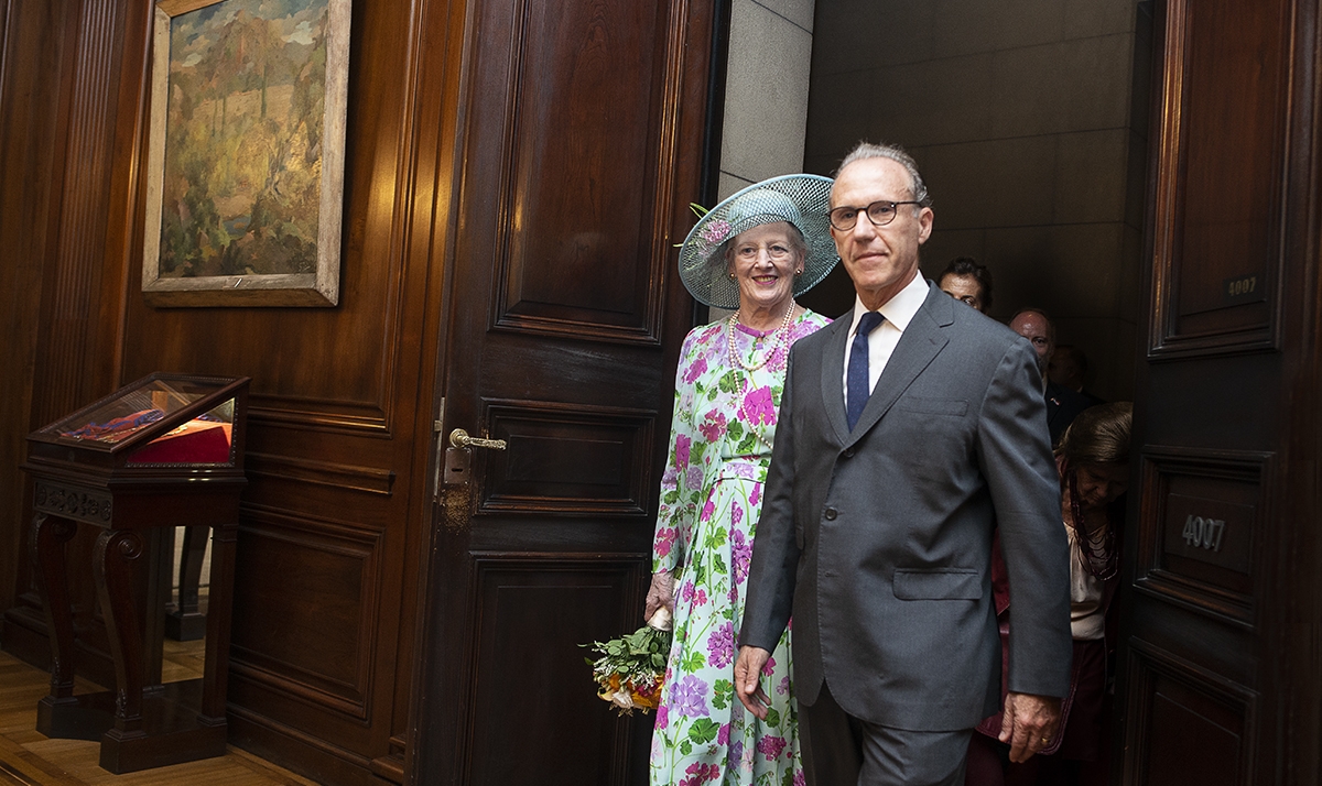 La Corte Suprema recibi a la reina Margarita II de Dinamarca